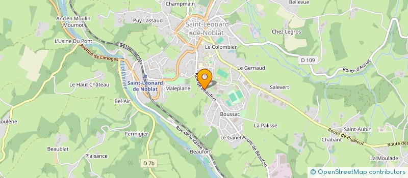 localisation de l'entreprise CENTRE DE LOISIRS à SAINT-LEONARD-DE-NOBLAT