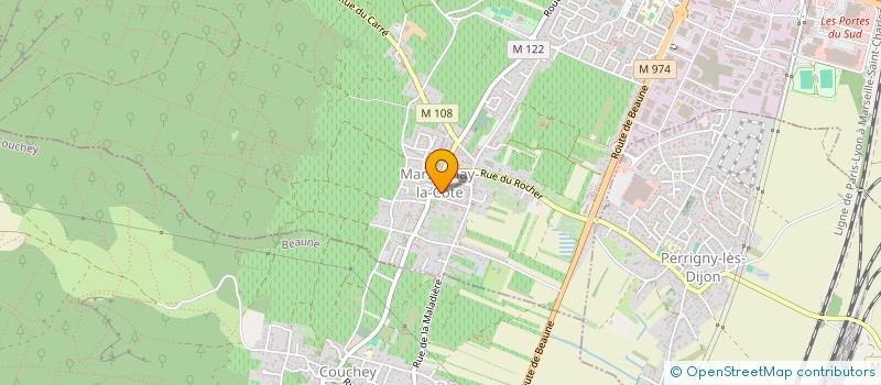 localisation de l'entreprise CENTRE DE LOISIRS ARC EN CIEL  PERRIGNY-LES-DIJON