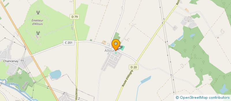 localisation de l'entreprise CENTRE DE LOISIRS D ALLOUIS  ALLOUIS