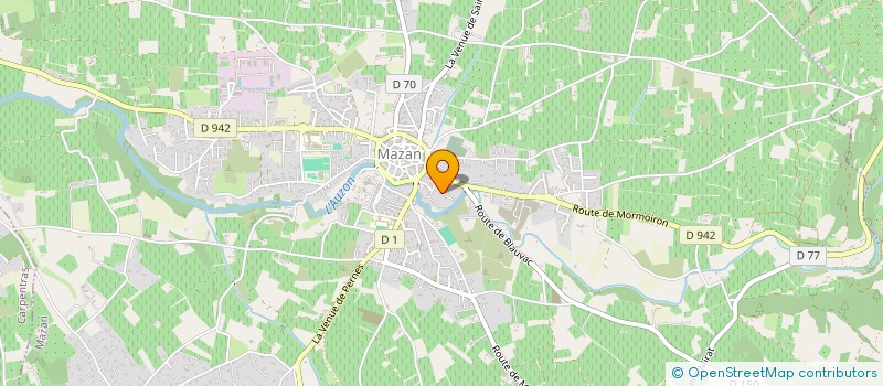 localisation de l'entreprise CENTRE DE LOISIRS DE MAZAN à MAZAN