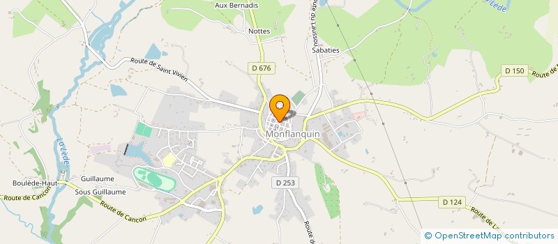 localisation de l'entreprise CENTRE DE LOISIRS DE MONFLANQUIN  MONFLANQUIN