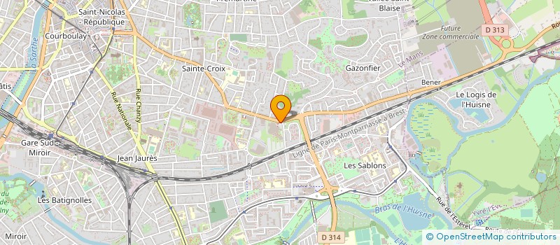 localisation de l'entreprise CENTRE DE LOISIRS DE RUAUDIN à LE MANS