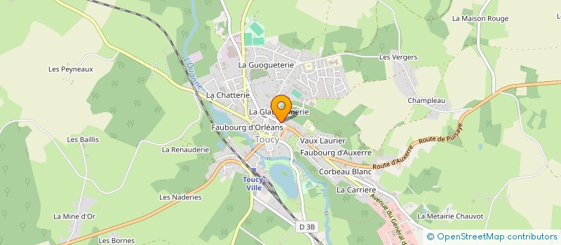 localisation de l'entreprise CENTRE DE LOISIRS DE TOUCY LES P'TITS LAROUSSE  TOUCY