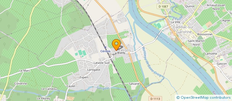 localisation de l'entreprise CENTRE DE LOISIRS DE VIRELADE  VIRELADE