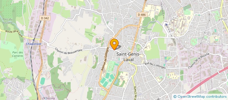 localisation de l'entreprise CENTRE DE LOISIRS DES ENFANTS ST GENOIS  SAINT-GENIS-LAVAL