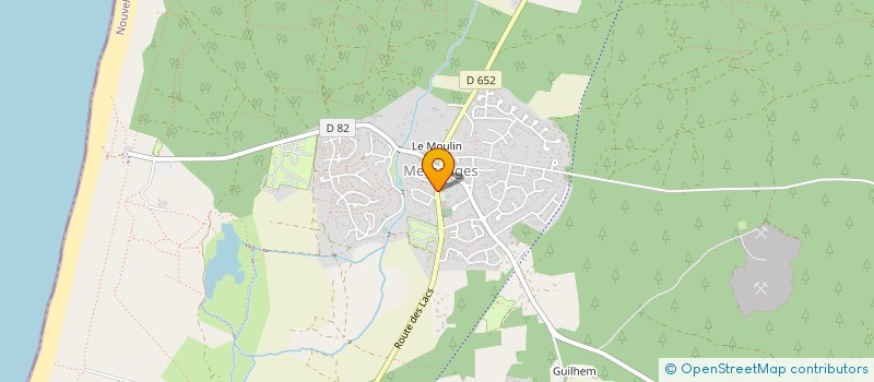 localisation de l'entreprise CENTRE DE LOISIRS DES ETANGS à MESSANGES