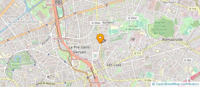 localisation de l'entreprise CENTRE DE LOISIRS DU PRE ST GERVAIS à LE PRE-SAINT-GERVAIS