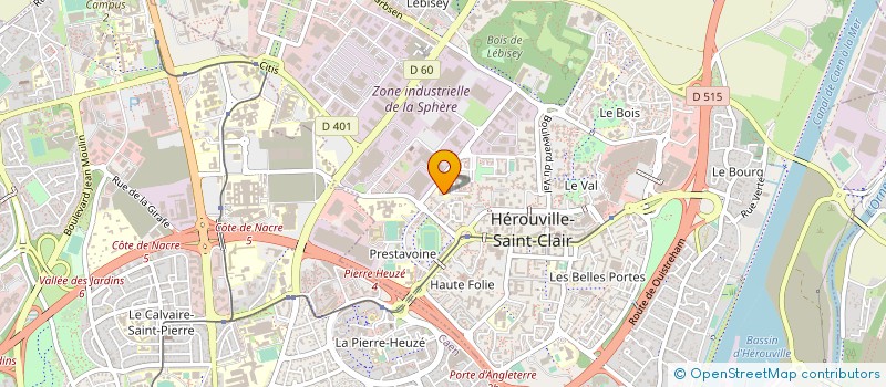 localisation de l'entreprise CENTRE DE LOISIRS EDUCATIFS  HEROUVILLE-SAINT-CLAIR