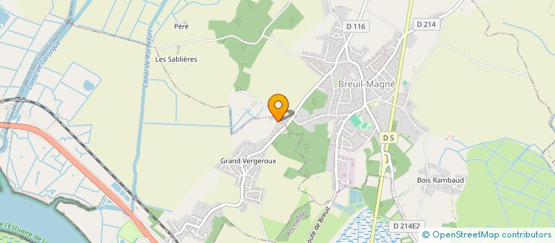 localisation de l'entreprise CENTRE DE LOISIRS EDUCATIFS  VERGEROUX