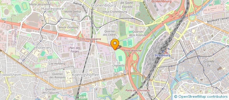 localisation de l'entreprise CENTRE DE LOISIRS ET D'EDUCATION DE STRASBOURG à STRASBOURG