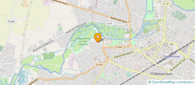 localisation de l'entreprise CENTRE DE LOISIRS F.O.L. à CHATEAUROUX