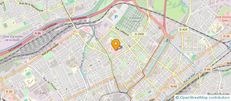 localisation de l'entreprise CENTRE DE LOISIRS JEUNESSE DE MULHOUSE  MULHOUSE