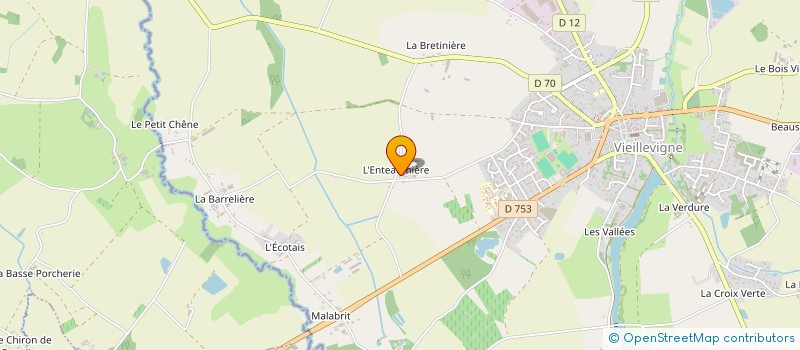 localisation de l'entreprise CENTRE DE LOISIRS LES LOUSTICS DE VIEILLEVIGNE  VIEILLEVIGNE