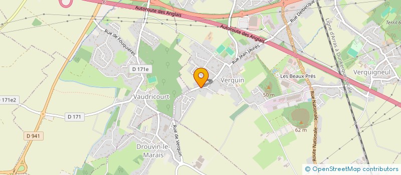 localisation de l'entreprise CENTRE DE LOISIRS MUNICIPAL  VERQUIN