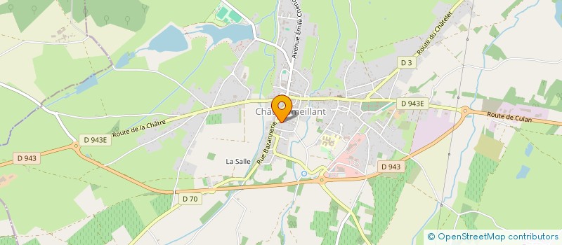 localisation de l'entreprise CENTRE DE LOISIRS MUNICIPAL  CHATEAUMEILLANT