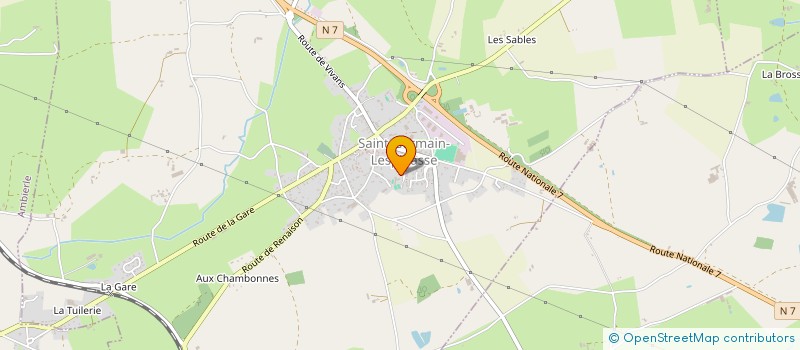 localisation de l'entreprise CENTRE DE LOISIRS NATURE ENFANTINE  SAINT-GERMAIN-LESPINASSE