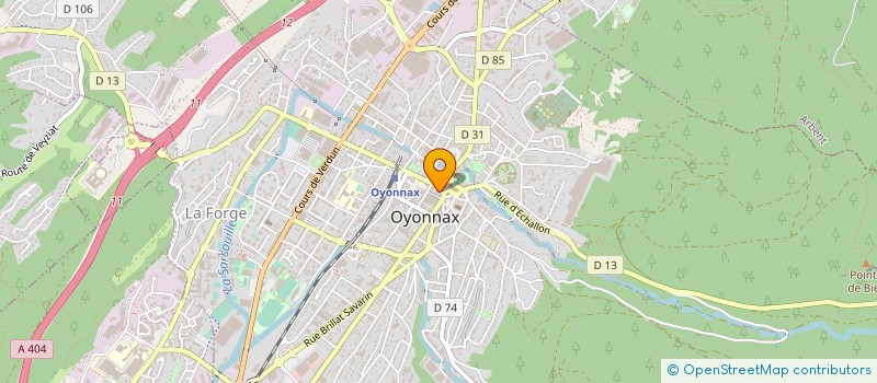 localisation de l'entreprise CENTRE DE LOISIRS OYONNAX ET HAUT BUGEY à OYONNAX