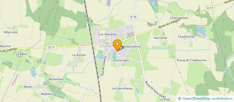 localisation de l'entreprise CENTRE DE LOISIRS UTINGEOIS à SAINT-TRIVIER-SUR-MOIGNANS