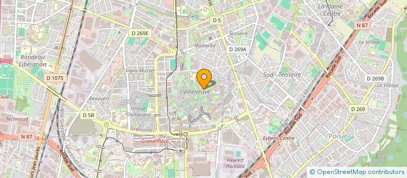 localisation de l'entreprise CENTRE DE LUMIERE PULSEE INTENSE à GRENOBLE