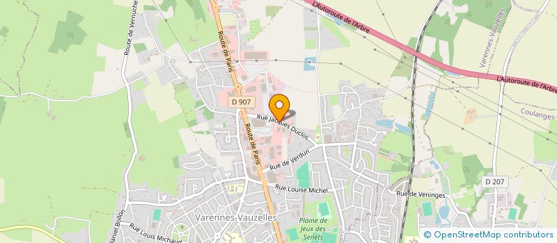 localisation de l'entreprise CENTRE DE MATERIEL GENERAL  VARENNES-VAUZELLES