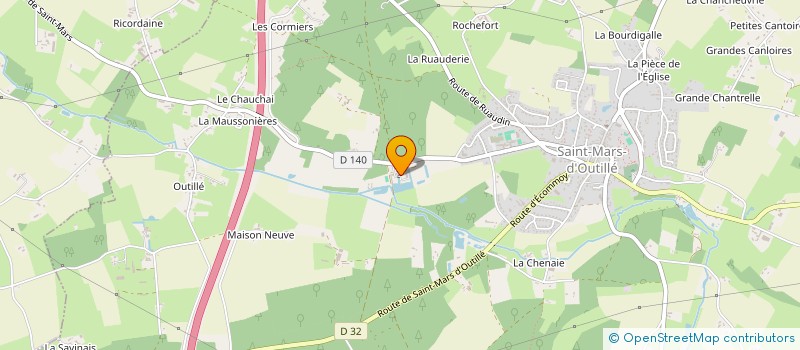 localisation de l'entreprise CENTRE DE MEDITATION KADAMPA FRANCE à SAINT-MARS-D'OUTILLE