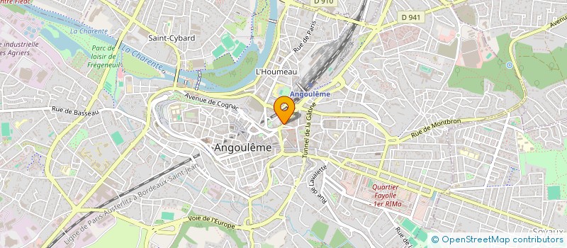 localisation de l'entreprise CENTRE DE METIERS D'ART à ANGOULEME