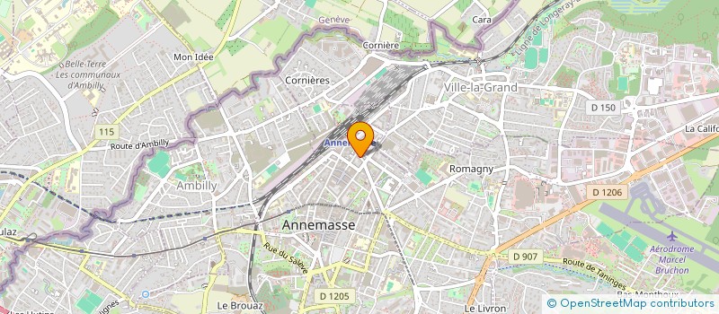localisation de l'entreprise CENTRE DE MUSIQUES VIVANTES à ANNEMASSE