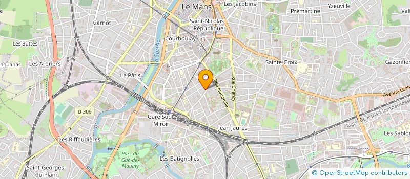 localisation de l'entreprise CENTRE DE PATHOLOGIE MAINE NORMANDIE  LE MANS