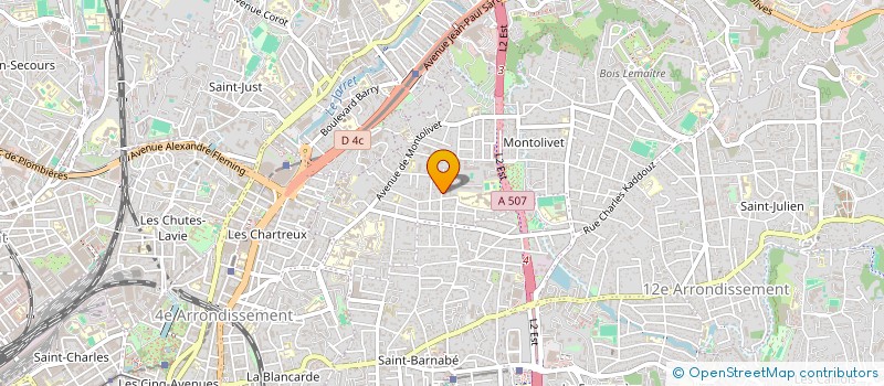 localisation de l'entreprise CENTRE DE PEDAGOGIE ACTIVE à MARSEILLE