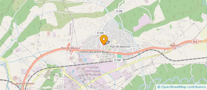 localisation de l'entreprise CENTRE DE PERFECTIONNEMENT DE FOOTBALL MJB  MEYREUIL