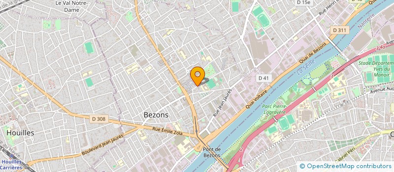 localisation de l'entreprise CENTRE DE PLEIN AIR ET DE LOISIRS à BEZONS