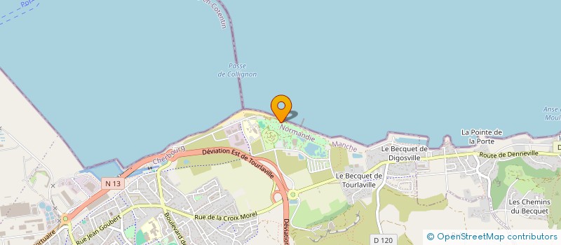 localisation de l'entreprise CENTRE DE PLONGEE à CHERBOURG-EN-COTENTIN
