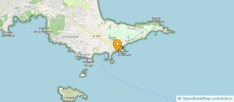 localisation de l'entreprise CENTRE DE PLONGEE DE LA TOUR FONDUE à HYERES