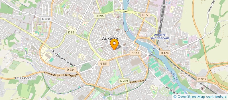 localisation de l'entreprise CENTRE DE PODOLOGIE  AUXERRE