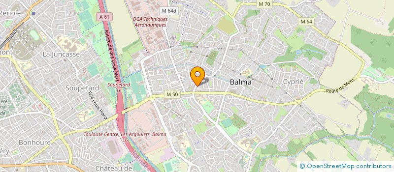 localisation de l'entreprise CENTRE DE PODOLOGIE PEYROT  BALMA