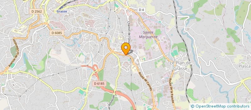 localisation de l'entreprise CENTRE DE PODOLOGIE SPORTIVE ET DE SOINS DE PEDICURE DU NEROLI à GRASSE