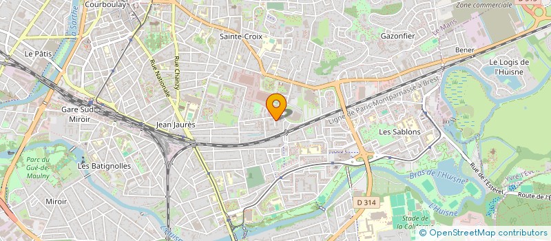 localisation de l'entreprise CENTRE DE PREVENTION DE L'OUEST à LE MANS