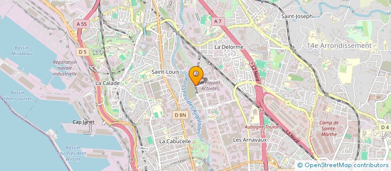 localisation de l'entreprise CENTRE DE PREVENTION ET DE PROTECTION DE L HABITAT (CPPH) à MARSEILLE 15EME