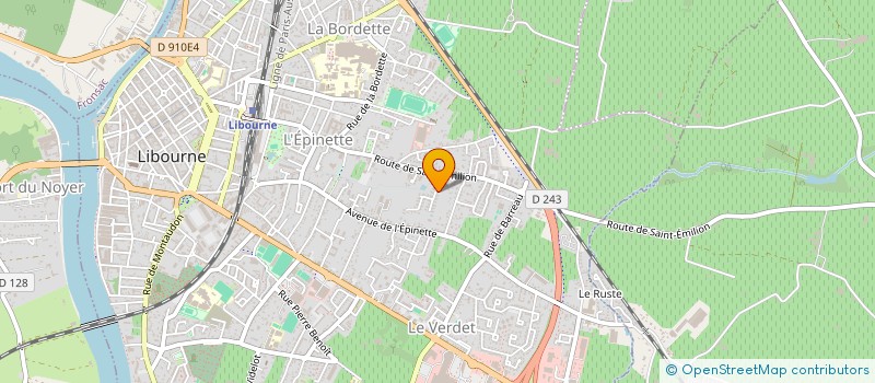 localisation de l'entreprise CENTRE DE PREVENTION SANTE ET D'ACTIVITE PHYSIQUE ADAPTEE à LIBOURNE