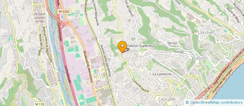 localisation de l'entreprise CENTRE DE PRODUCTION, M.A.O, ET DE REPRESENTATION MUSICALE ELECTRONIQUE  NICE