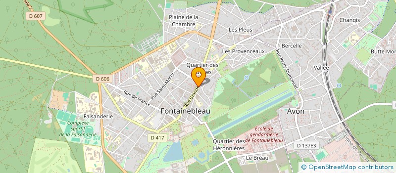 localisation de l'entreprise CENTRE DE PROSPECTION SYSTEMATIQUE à FONTAINEBLEAU