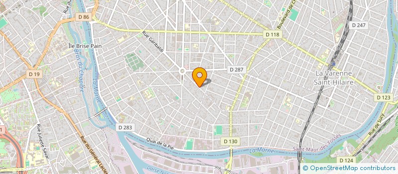 localisation de l'entreprise CENTRE DE PROTECTION INCENDIE à ST MAUR DES FOSSES