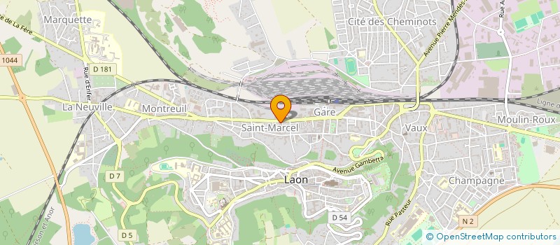 localisation de l'entreprise CENTRE DE RADIOLOGIE ET D'IMAGERIE MEDICALE DE LAON  LAON