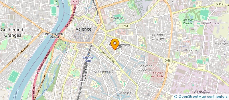 localisation de l'entreprise CENTRE DE RADIOTHERAPIE  VALENCE