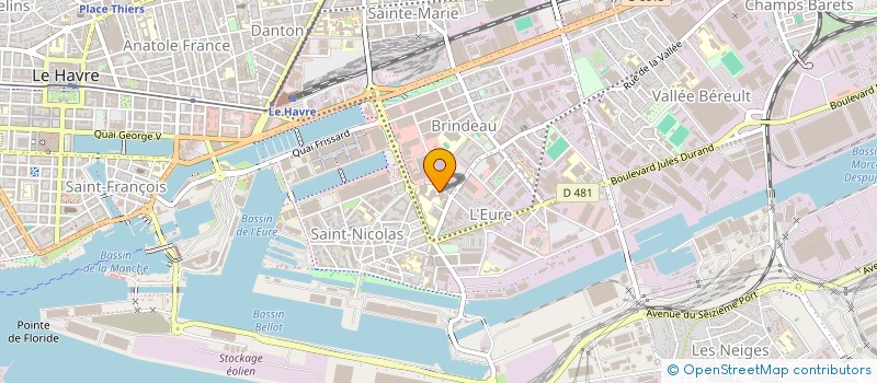 localisation de l'entreprise CENTRE DE RADIOTHERAPIE GUILLAUME LE CONQUERANT  LE HAVRE