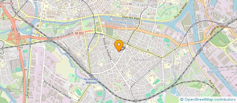 localisation de l'entreprise CENTRE DE RECHERCHE, D'APPRENTISSAGE, DE FORMATION ET TRANSMISSION à STRASBOURG