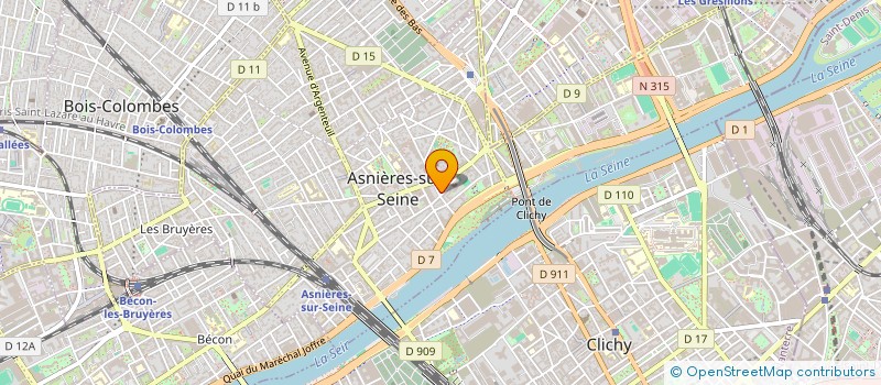 localisation de l'entreprise CENTRE DE RECHERCHE ET D ACCOMPAGNEMENT POUR L AUTONOMIE ET L INTEGRATION  ASNIERES-SUR-SEINE