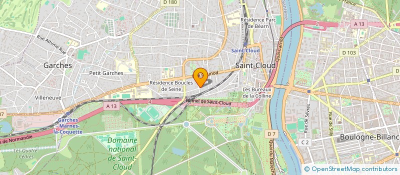 localisation de l'entreprise CENTRE DE RECHERCHE ET D'ANTHROPOLOGIE SUR LES VOCATIONS à SAINT-CLOUD