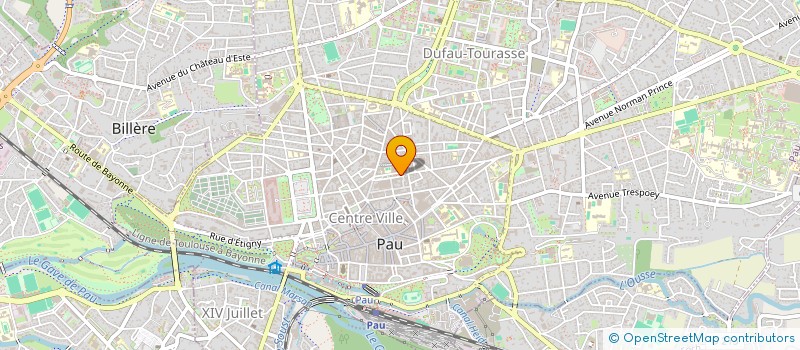 localisation de l'entreprise CENTRE DE RECHERCHE ET D'INFORMATION SUR LA LITTERATURE POUR LA JEUNESSE PAU-BEARN à PAU