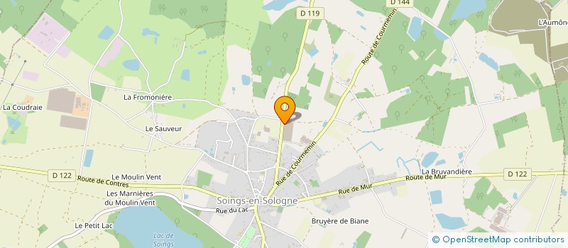 localisation de l'entreprise CENTRE DE RECHERCHE ET D'INNOVATION VEGETALE (C.R.I.V.) à SOINGS-EN-SOLOGNE
